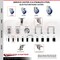 Service Caster 3 Inch 316SS Blue Poly Swivel 7/8 Inch Expanding Stem Caster Set Lock Brake SCC-SS316TTLEX20S314-PPUB-BLUE-78-4 - alternate 4